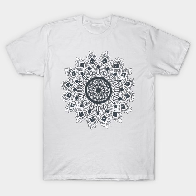 Flower Mandala T-Shirt by Artbynikitachawda